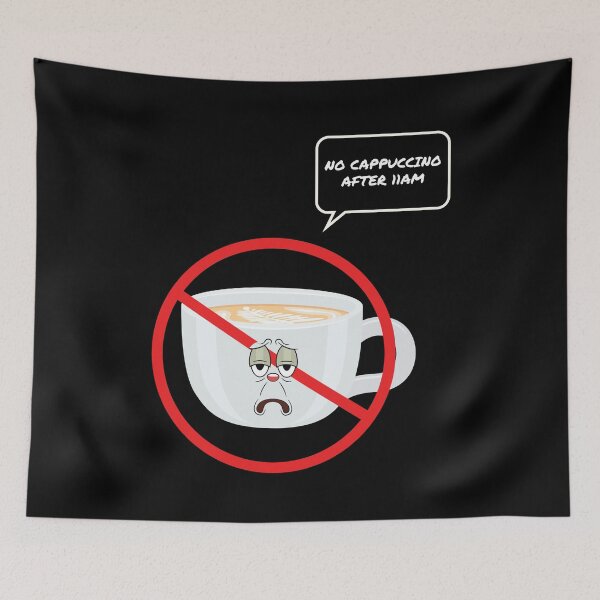 Item preview, No Cappuccino After 11am Coffee Italy designed and sold by MooonTees.