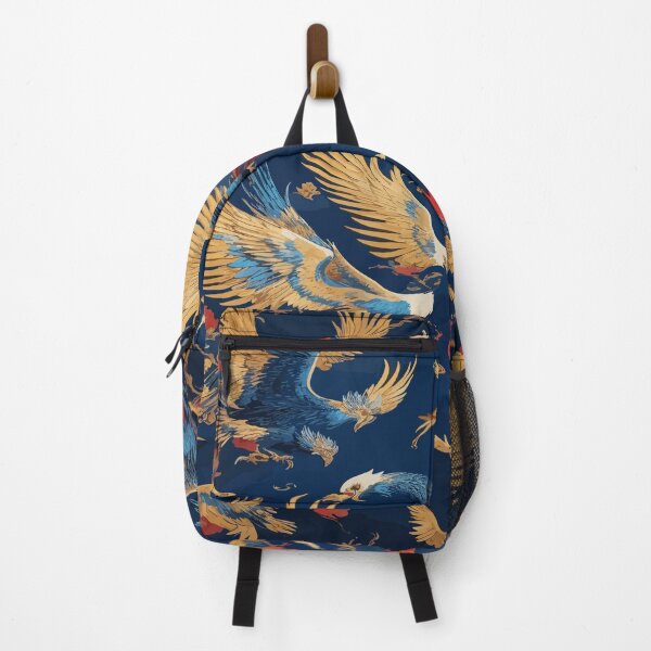 Item preview,  Birds in Blue, Black, Gold, and Red - A Captivating Painting Experience designed and sold by AFUNARTZ.