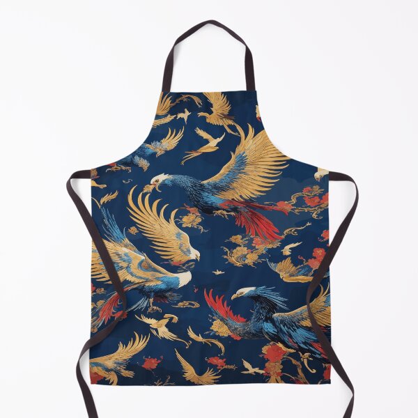 Item preview, Birds in Blue, Black, Gold, and Red - A Captivating Painting Experience designed and sold by AFUNARTZ.