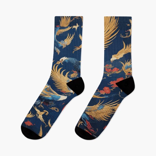 Item preview,  Birds in Blue, Black, Gold, and Red - A Captivating Painting Experience designed and sold by AFUNARTZ.