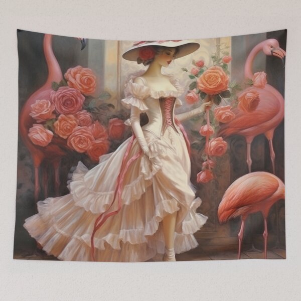 Item preview, La donna con le rose | Quadro  designed and sold by Cris888.