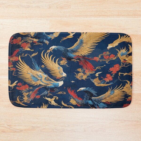 Item preview,  Birds in Blue, Black, Gold, and Red - A Captivating Painting Experience designed and sold by AFUNARTZ.