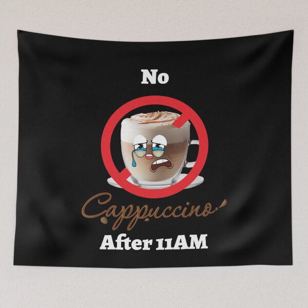 Item preview, No Cappuccino After 11am Coffee Italy designed and sold by MooonTees.