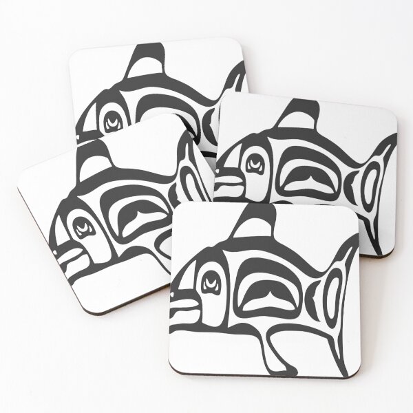Item preview, black and white clown fish open mouth and tongue designed and sold by LauAvila78.