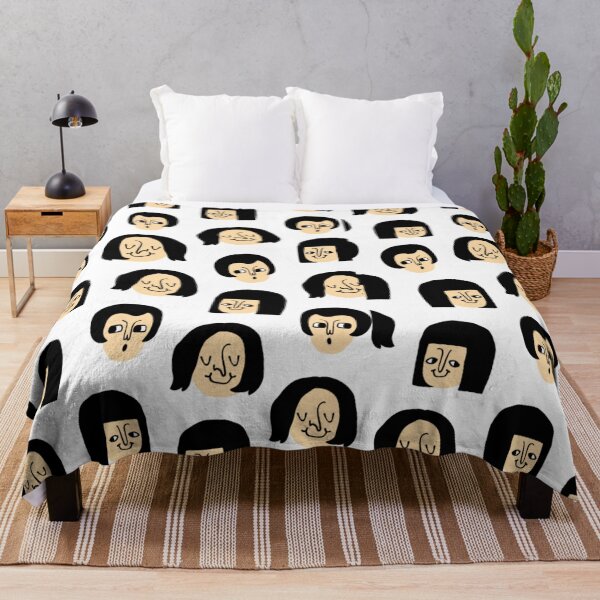 Item preview, Funny woman faces pattern  designed and sold by Guiltygraphics.