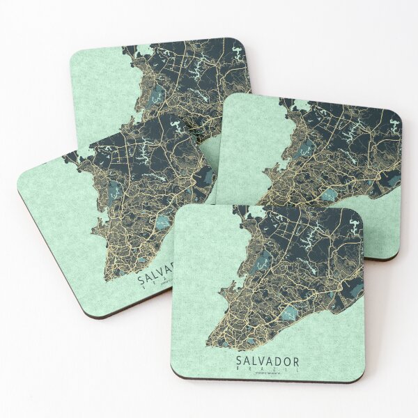 Item preview, Salvador City Map of Brazil - Summer designed and sold by deMAP.