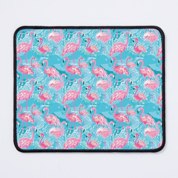 Item preview, Tropical Flamingos, Cyan Waters - Lilly Pulitzer-esque style designed and sold by elizdesign.