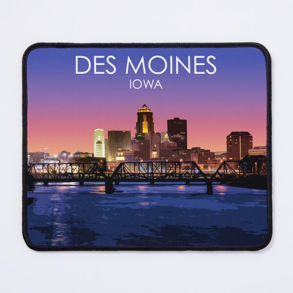 Item preview, Des Moines, Iowa, USA, Print designed and sold by summattodraw.