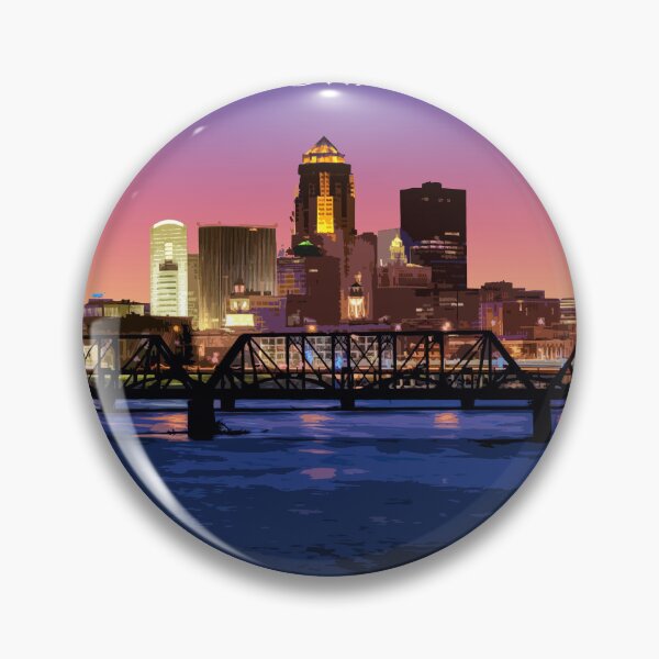 Item preview, Des Moines, Iowa, USA, Print designed and sold by summattodraw.
