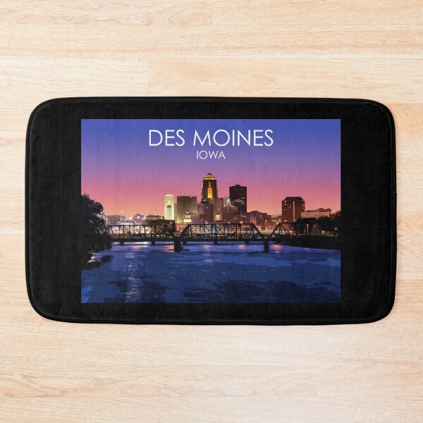Item preview, Des Moines, Iowa, USA, Print designed and sold by summattodraw.