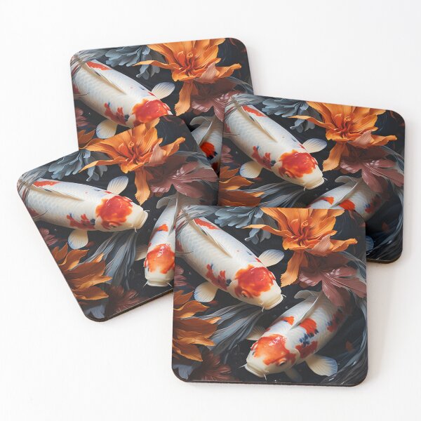 Item preview, A pair of colored koi fish designed and sold by Petschar.