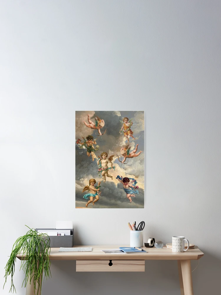 Angels babies cherubs sky cute aesthetic renaissance art 