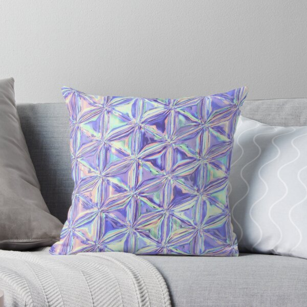 Aperçu de l'œuvre Texture brillante matelassée futuriste lilas irisée Y2K créée et vendue par sarahmutter.