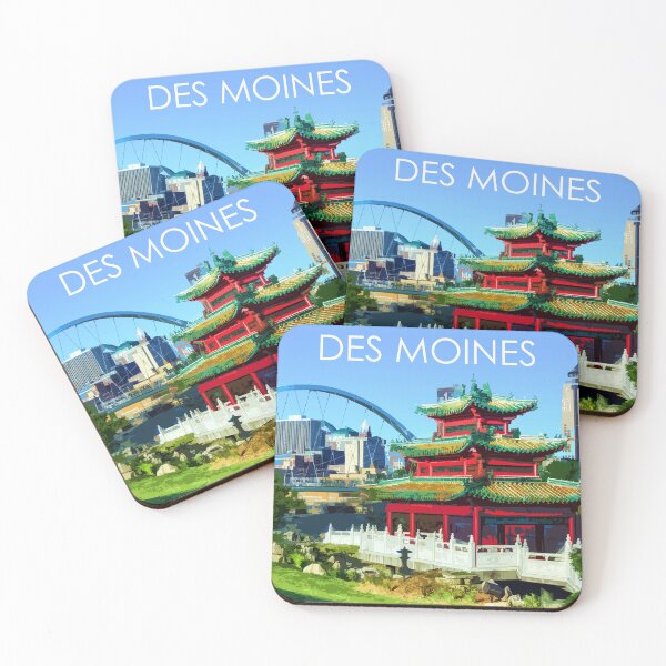 Item preview, Des Moines, Iowa, USA, Print designed and sold by summattodraw.