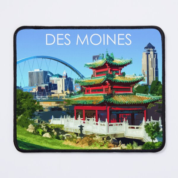 Item preview, Des Moines, Iowa, USA, Print designed and sold by summattodraw.