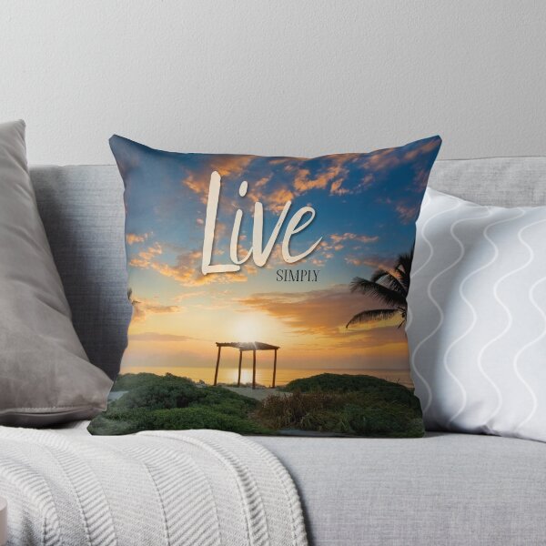Live Laugh Love - Give Back to Nature Throw Pillow