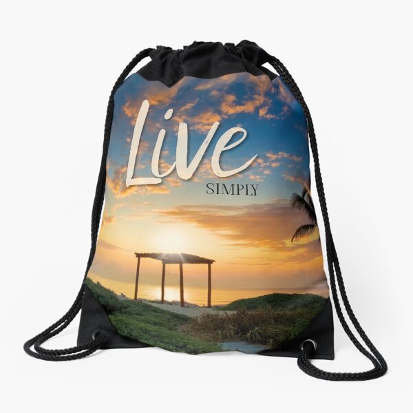 Live Laugh Love - Give Back to Nature Drawstring Bag