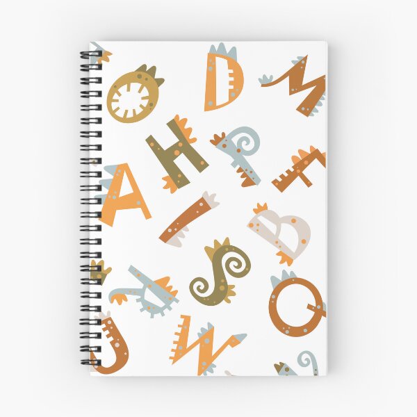 Item preview, vector seamless pattern with letters dinosaurs, pattern with tools designed and sold by SabinArt.