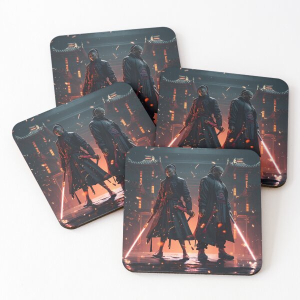 Item preview, Cyberpunk Samurai in the Neon-Lit Streets designed and sold by FFables8.