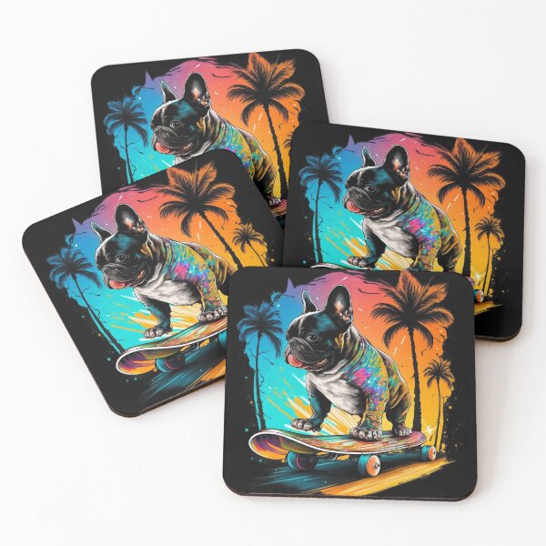 Item preview, Pawesome Pug Skating Artwork: Adorable Canine on Wheels designed and sold by Epic Design Trix.