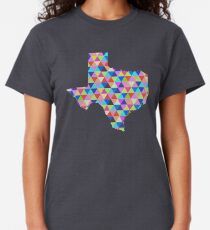 Texas Geometric Colorful Triangles Hipster Texas Classic T-Shirt