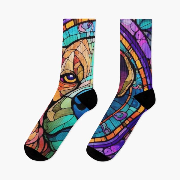 Item preview, Stained Glass Dog Pattern designed and sold by Desfix.