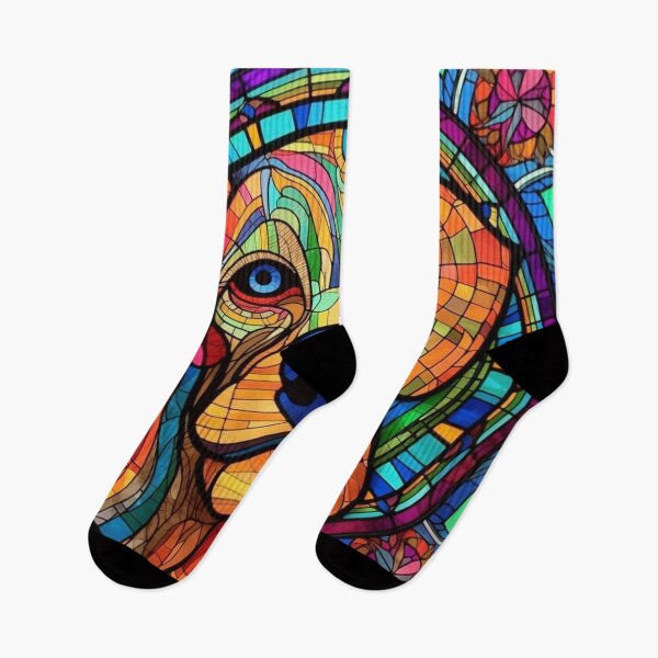Item preview, Stained Glass Dog Pattern designed and sold by Desfix.
