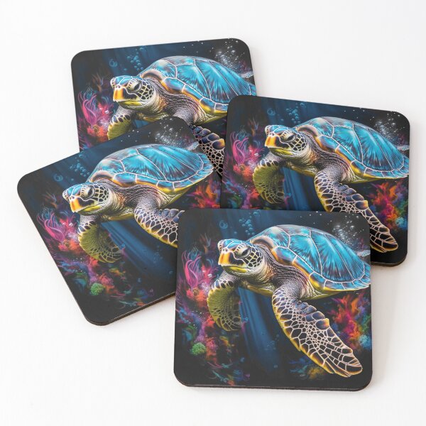 Item preview, Colorful turtle designed and sold by BloodRubyz.