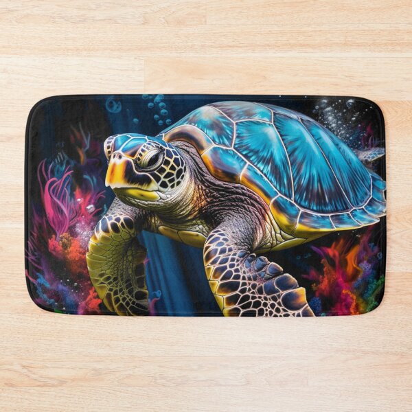 Item preview, Colorful turtle designed and sold by BloodRubyz.