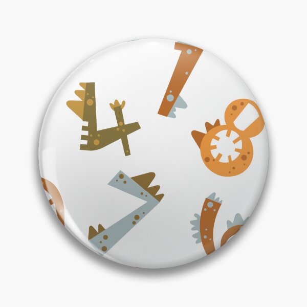 Item preview, time to money, vector seamless pattern with numbers dinosaurs designed and sold by SabinArt.