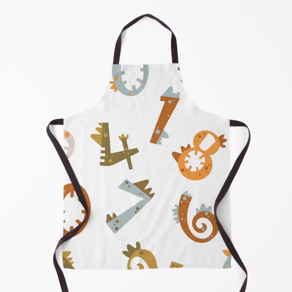 Item preview, time to money, vector seamless pattern with numbers dinosaurs designed and sold by SabinArt.
