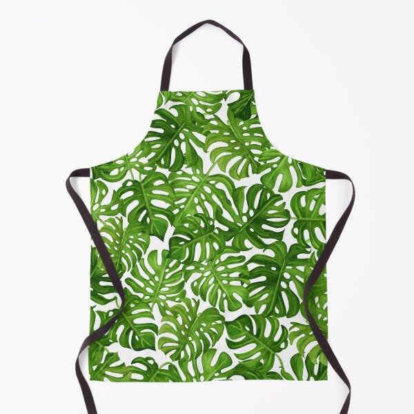 Item preview, Watercolor Hand Drawn Tropic Monstera Leaves bright green designed and sold by Olena Kovalova Design.