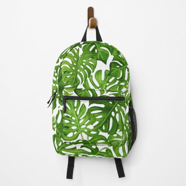 Item preview, Watercolor Hand Drawn Tropic Monstera Leaves bright green designed and sold by Olena Kovalova Design.
