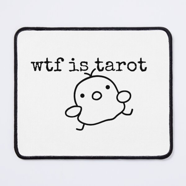 Item preview, wtf is tarot t-shirts Black and white sarcastic Quote meme designed and sold by Mindlimes.