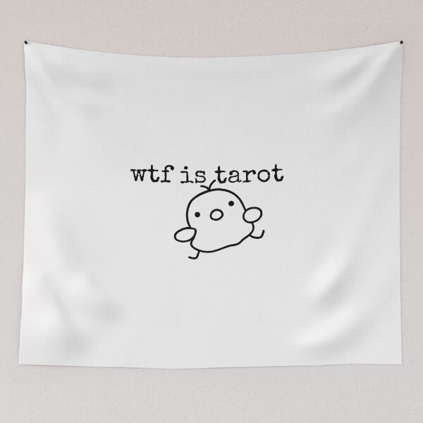 Item preview, wtf is tarot t-shirts Black and white sarcastic Quote meme  designed and sold by Mindlimes.