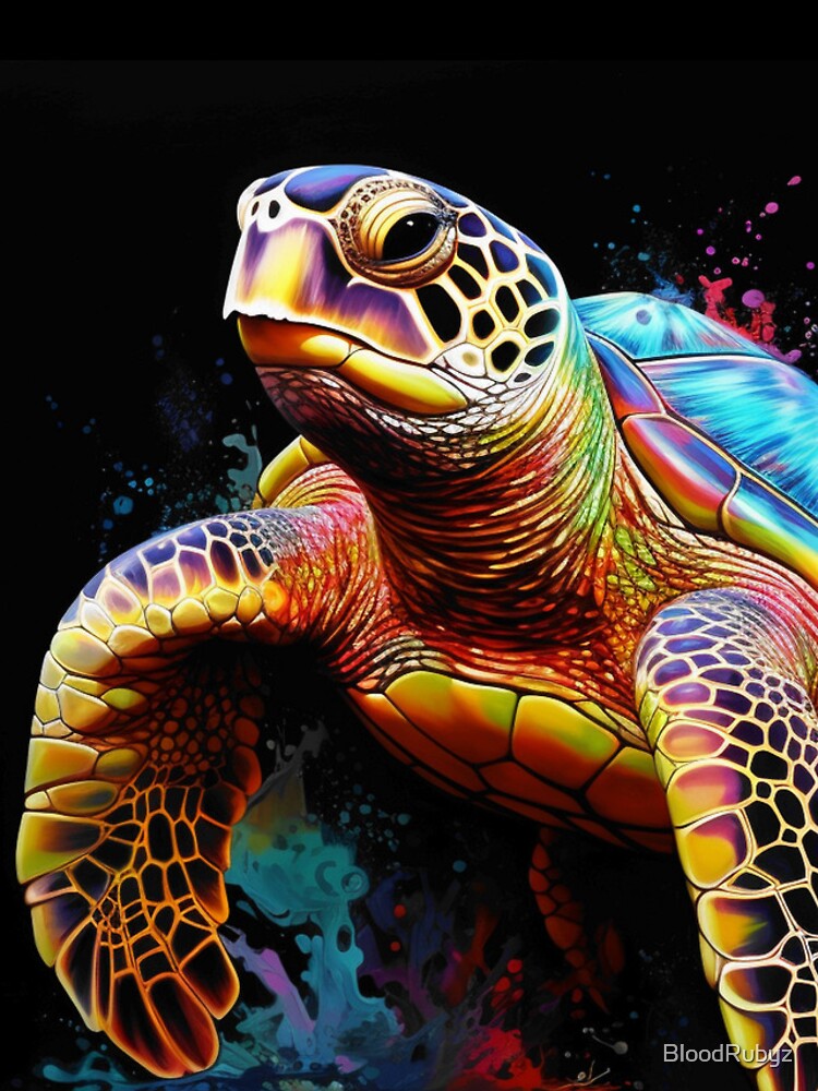 Thumbnail 4 of 4, iPhone Case, Colorful turtle designed and sold by BloodRubyz.