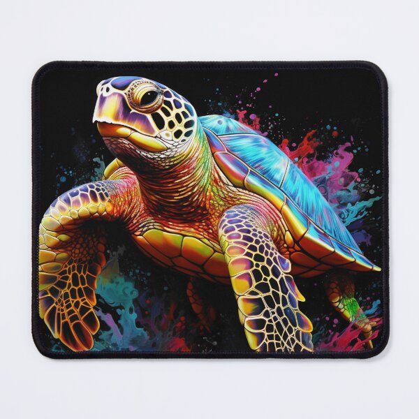 Item preview, Colorful turtle designed and sold by BloodRubyz.