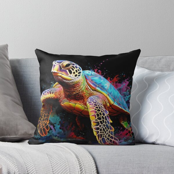 Item preview, Colorful turtle designed and sold by BloodRubyz.