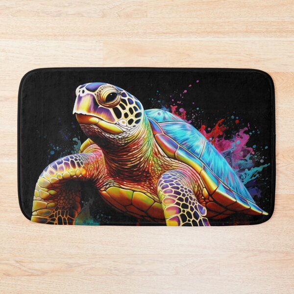 Item preview, Colorful turtle designed and sold by BloodRubyz.