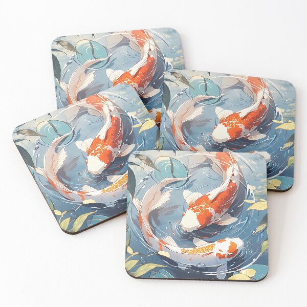 Item preview, Koi fish in anime cartoon style designed and sold by Petschar.
