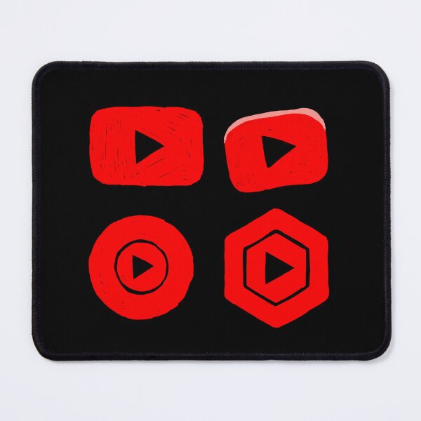 Artikelvorschau, Icon Bleistiftzeichnung YouTube, YouTube Kids, YouTube Studio, YouTube Music 4x Sticker Pack entworfen und verkauft von KennyLucky.