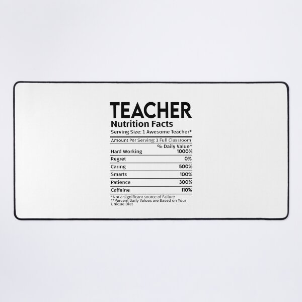 Item preview, Teacher Nutrition Facts designed and sold by kelvinmunene13.