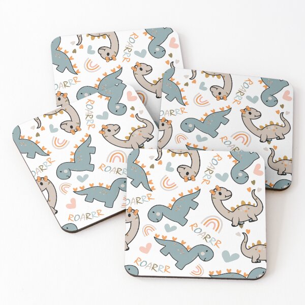 Item preview, seamless pattern with animals, seamless pattern with cute dinosaurs designed and sold by SabinArt.