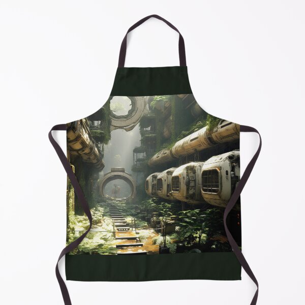 Item preview, Abandoned old space station in the tropical forest, cinematic designed and sold by Gabi.Media.