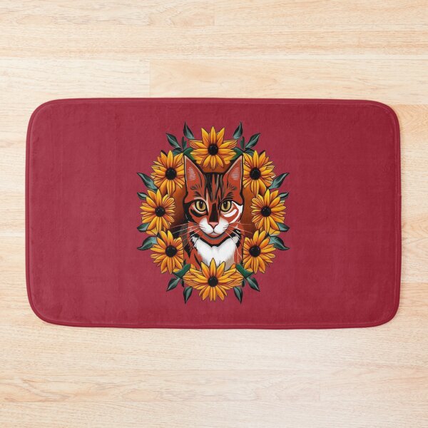 Item preview, Calico Cat With Black-eyed susan Maryland State Tattoo Art designed and sold by taiche.