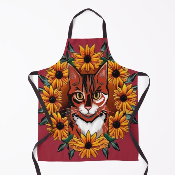 Item preview, Calico Cat With Black-eyed susan Maryland State Tattoo Art designed and sold by taiche.
