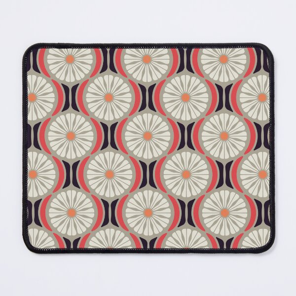 Item preview, KF 0055 F - Retro Vintage Daisy Flower Minimalist 70s Modern Geometric Floral Pattern designed and sold by KhakiFinch.