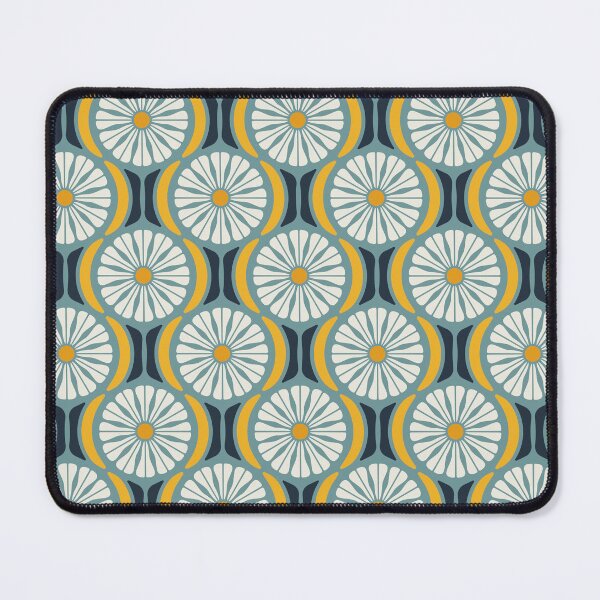 Item preview, KF 0055 H - Retro Vintage Daisy Flower Minimalist 70s Modern Geometric Floral Pattern designed and sold by KhakiFinch.