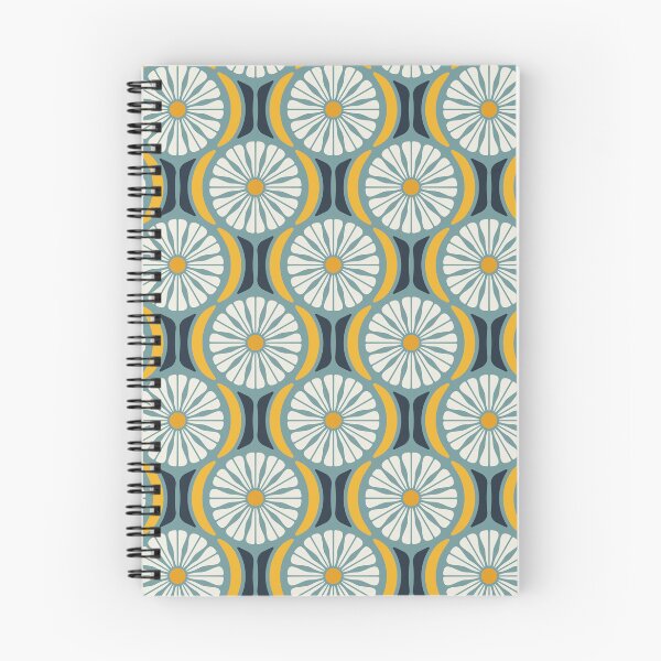 Item preview, KF 0055 H - Retro Vintage Daisy Flower Minimalist 70s Modern Geometric Floral Pattern designed and sold by KhakiFinch.