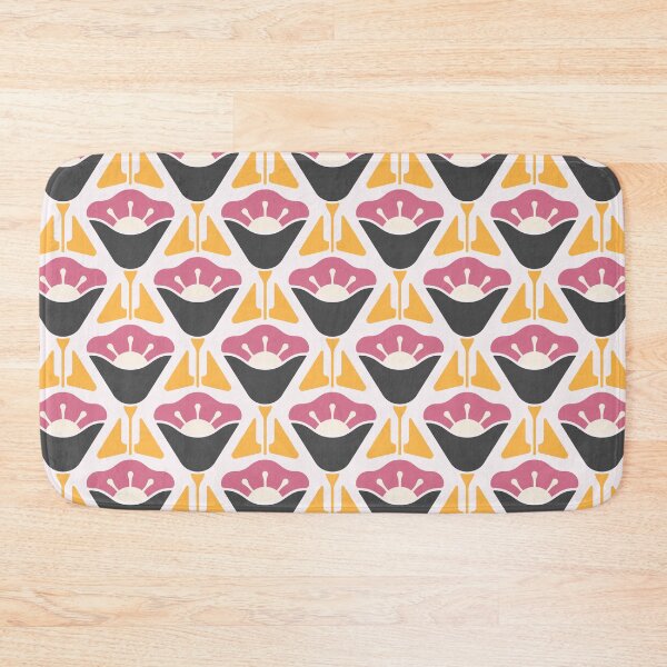 Item preview, KF 0056 F - Retro Vintage Flower Minimalist 70s Modern Geometric Floral Pattern designed and sold by KhakiFinch.